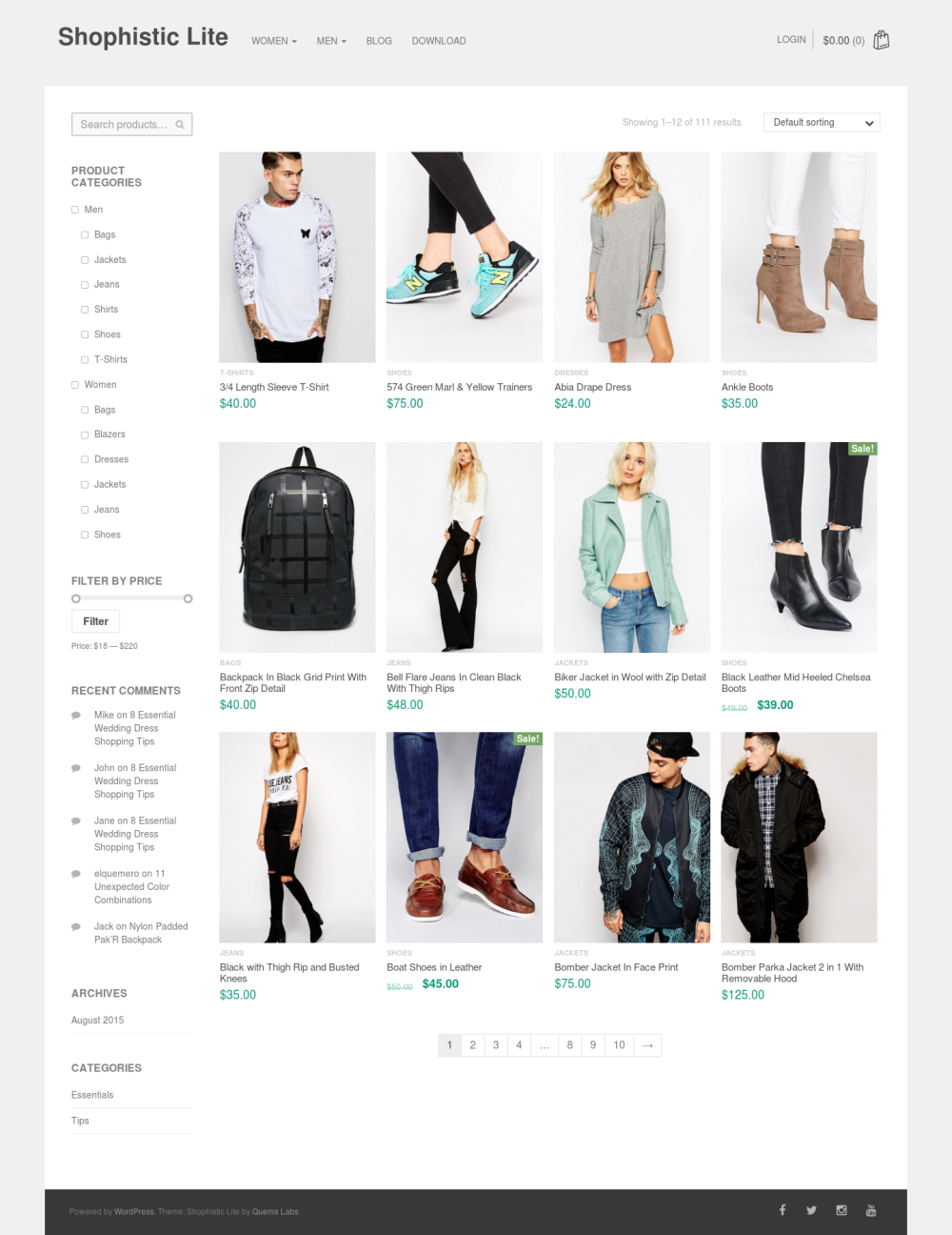 Shophistic Lite - live preview