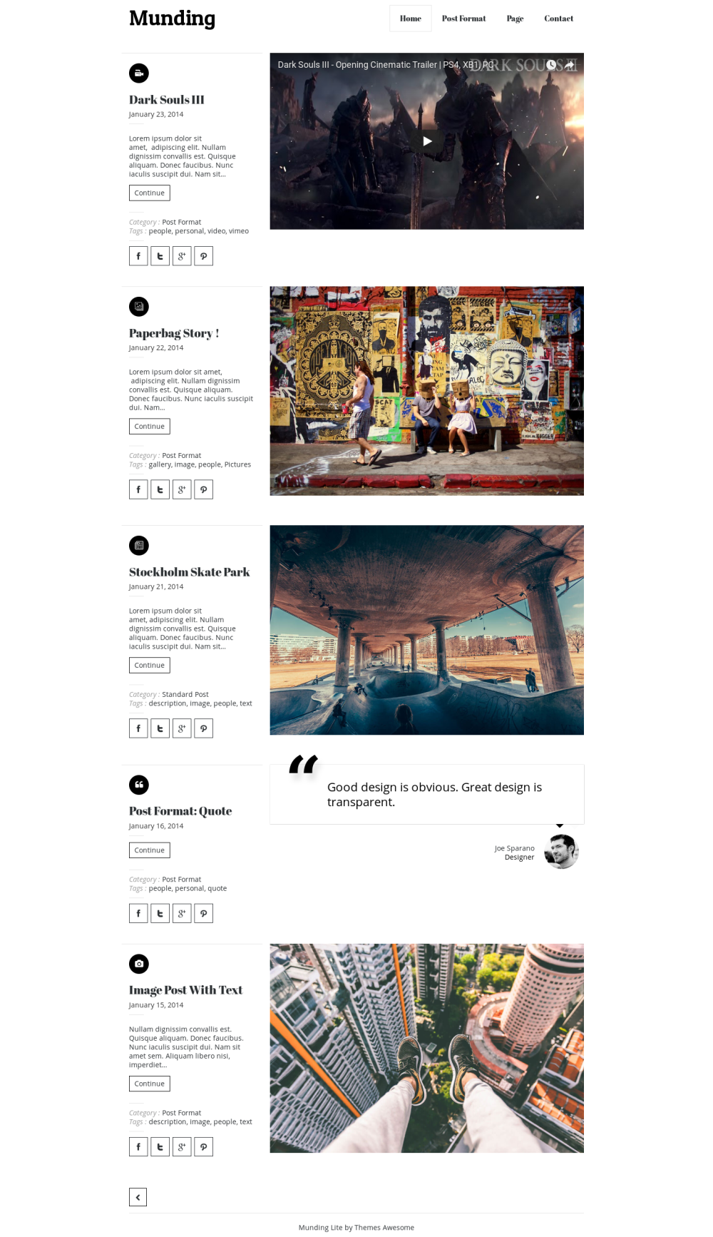 Munding Lite - live preview