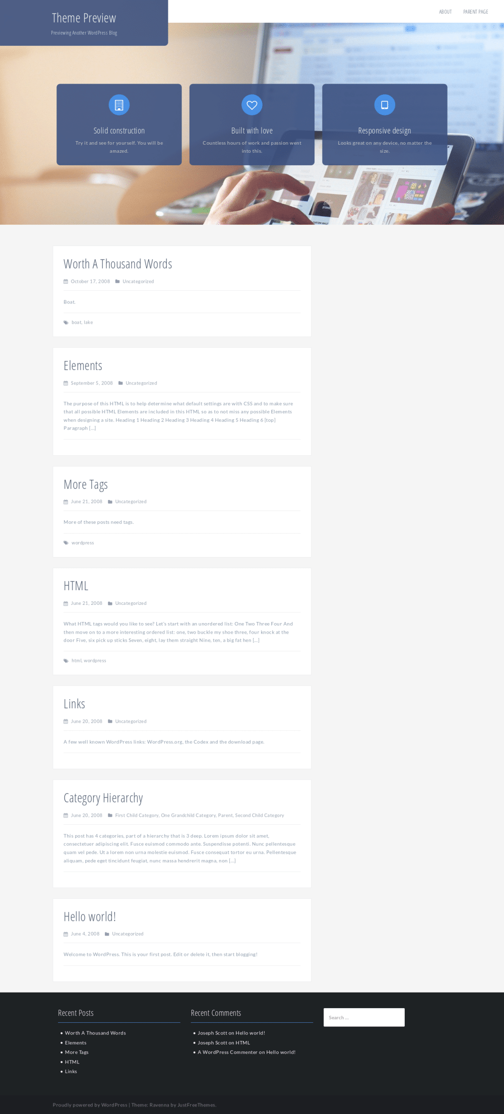 Ravenna - live preview