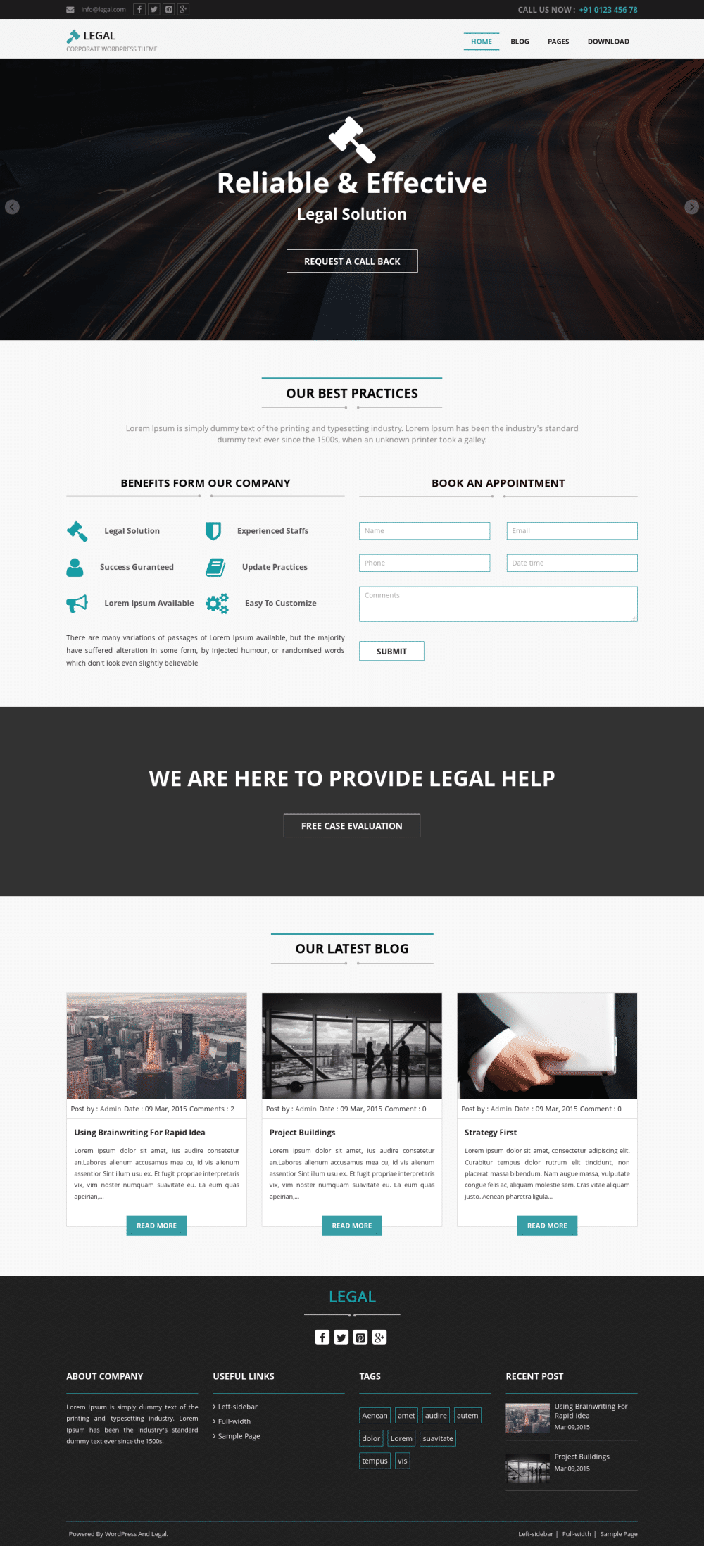 Legal - live preview