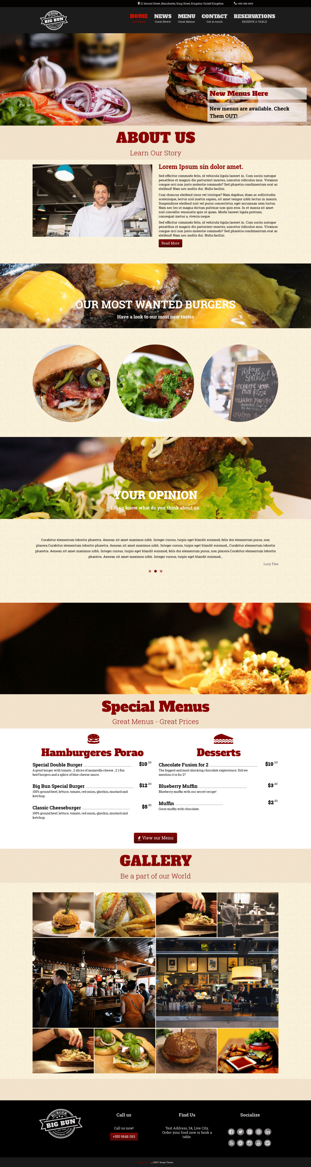 Burger - live preview