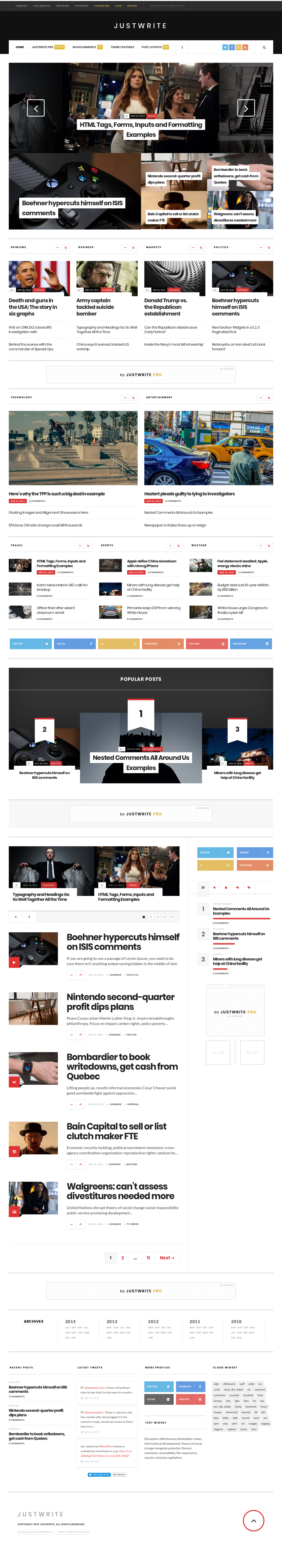 JustWrite - live preview