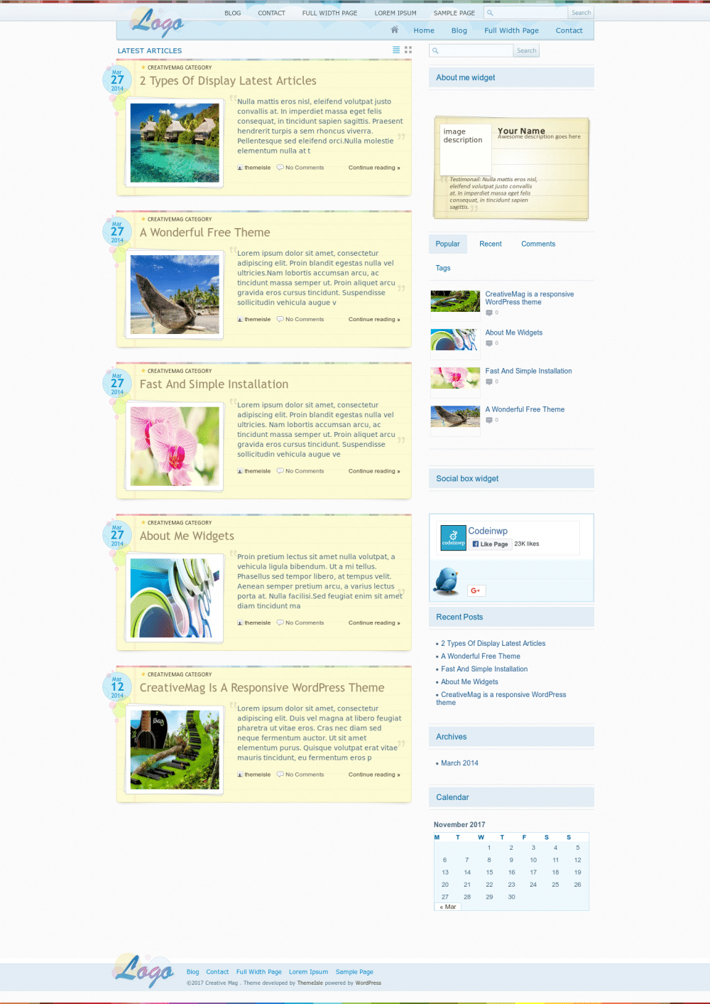 CreativeMag - live preview