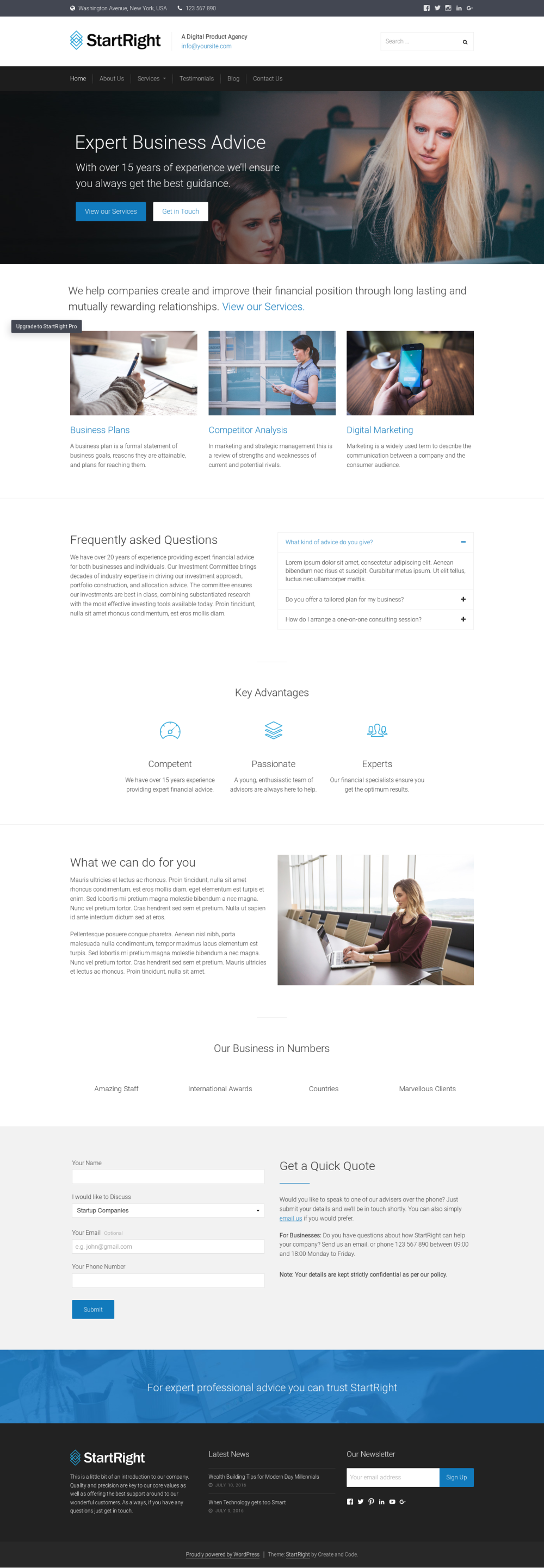 StartRight - live preview