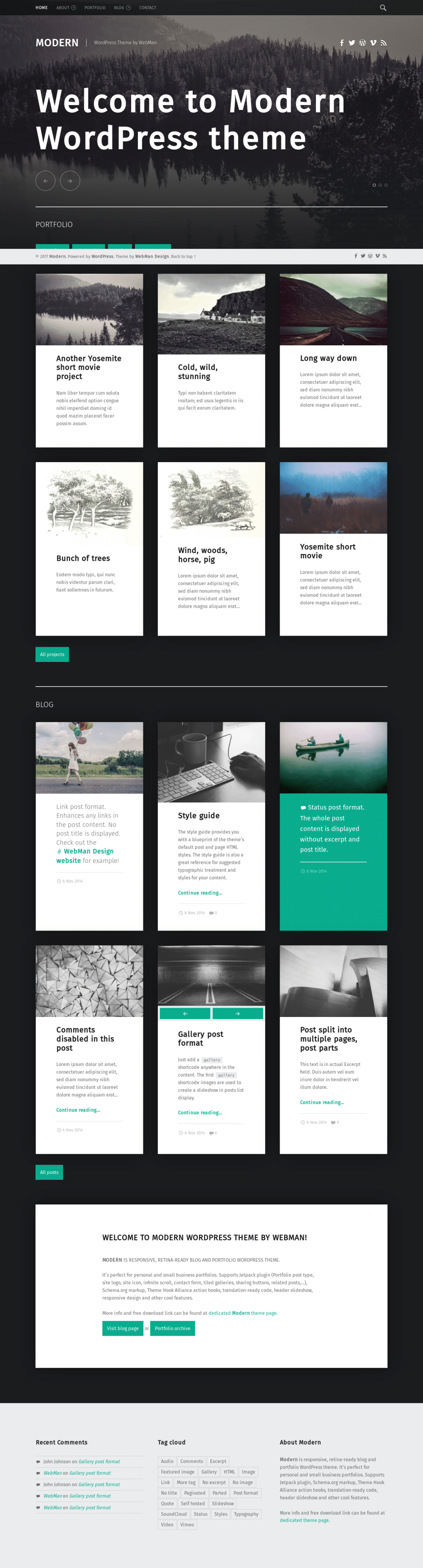 Modern - live preview