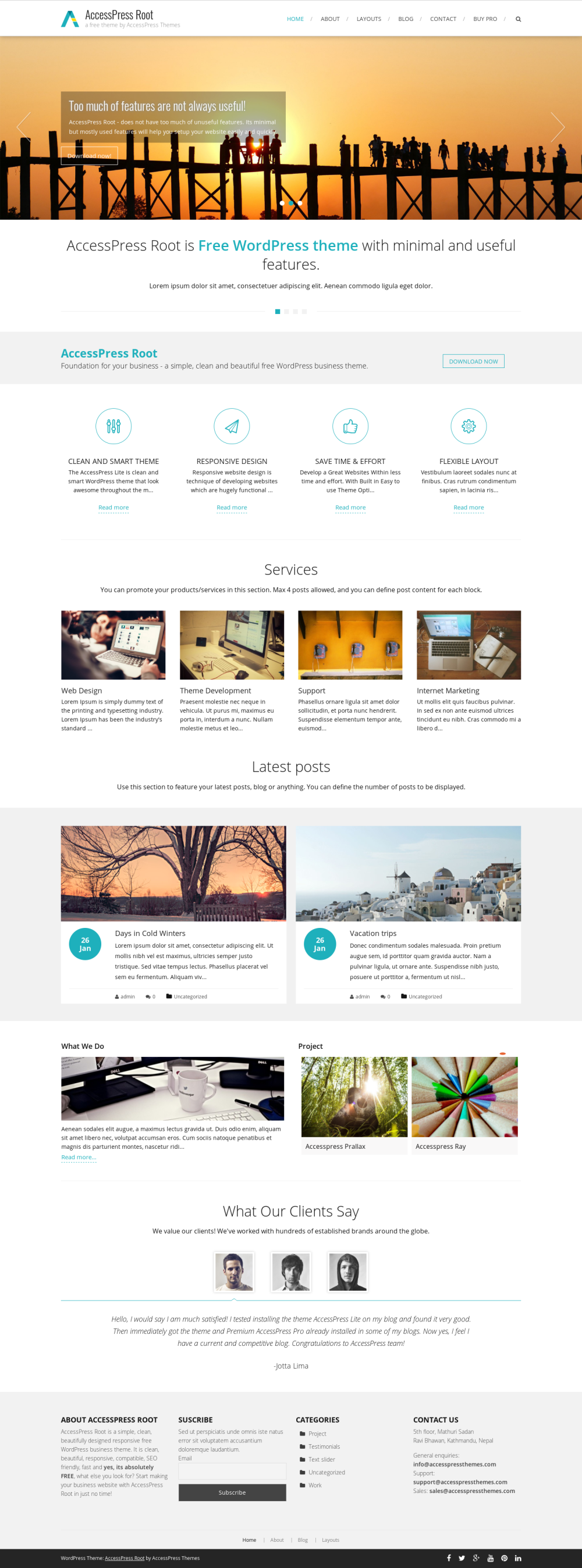 AccessPress Root - live preview