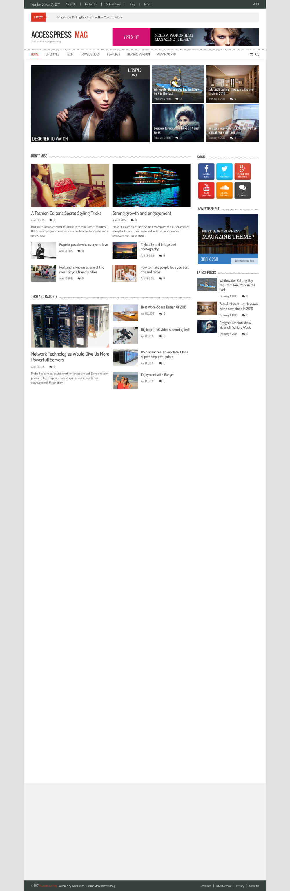 AccessPress Mag - live preview