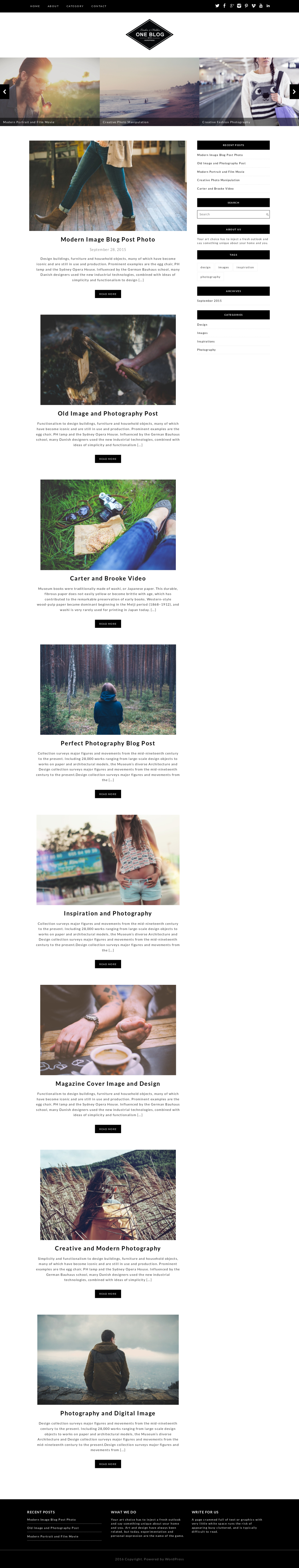 One Blog - live preview