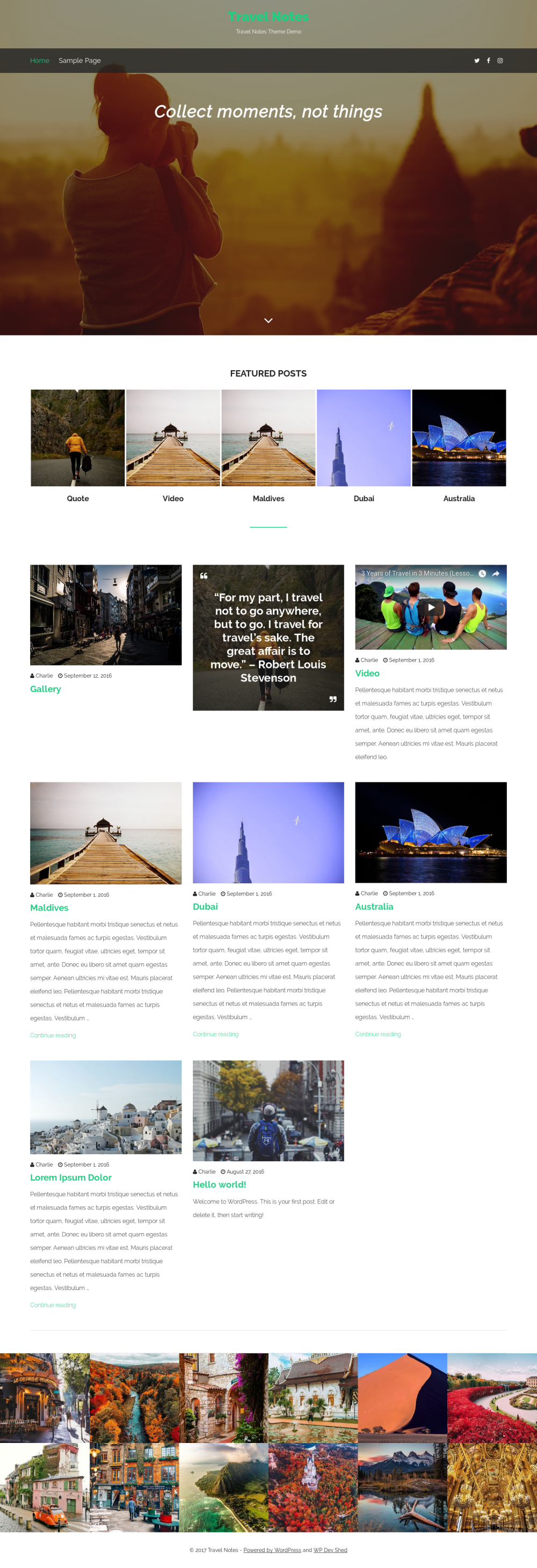 Travel Notes - live preview