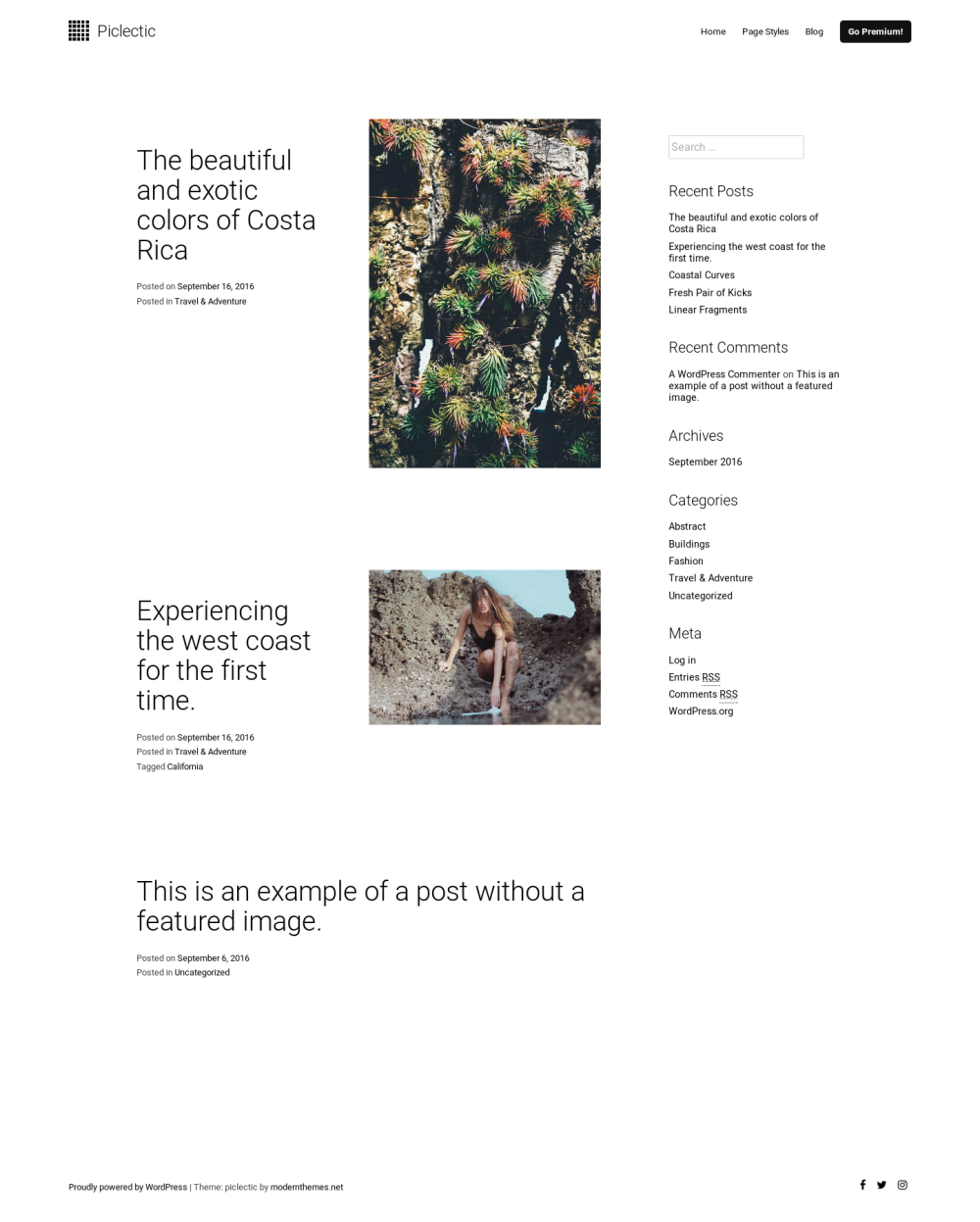 Picletic - live preview