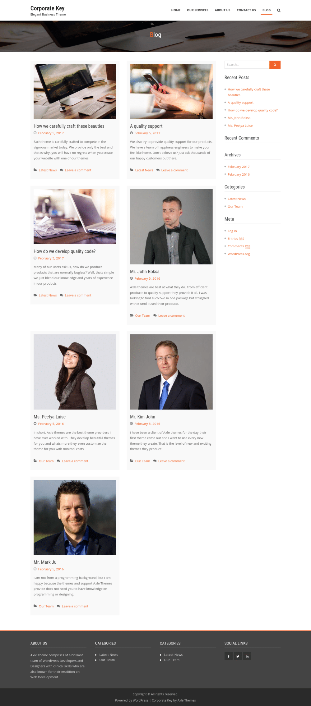 Corporate Key - live preview