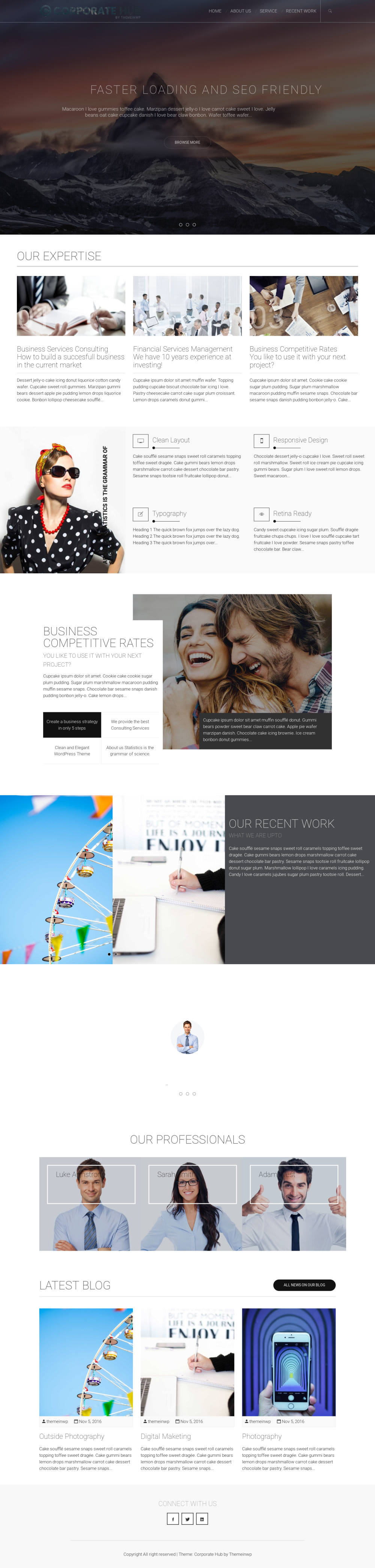 Corporate Hub - live preview