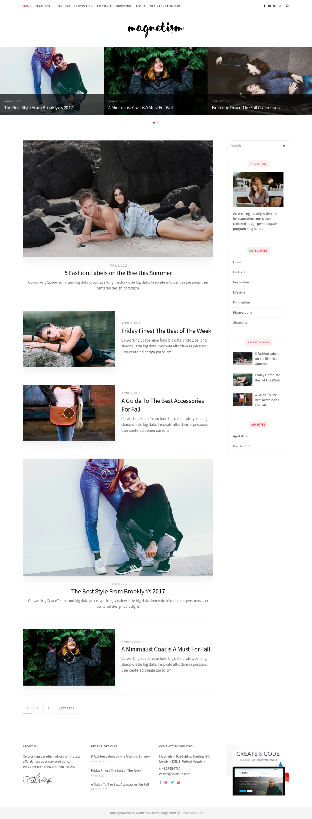 Magnetism - live preview