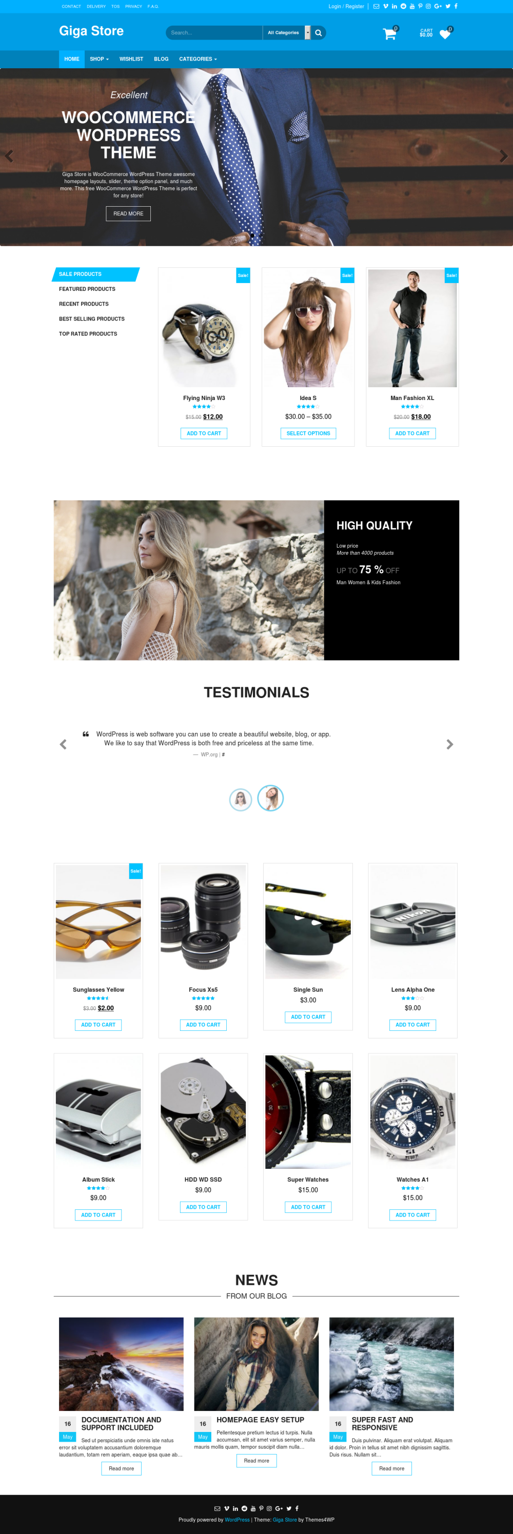 Giga Store - live preview