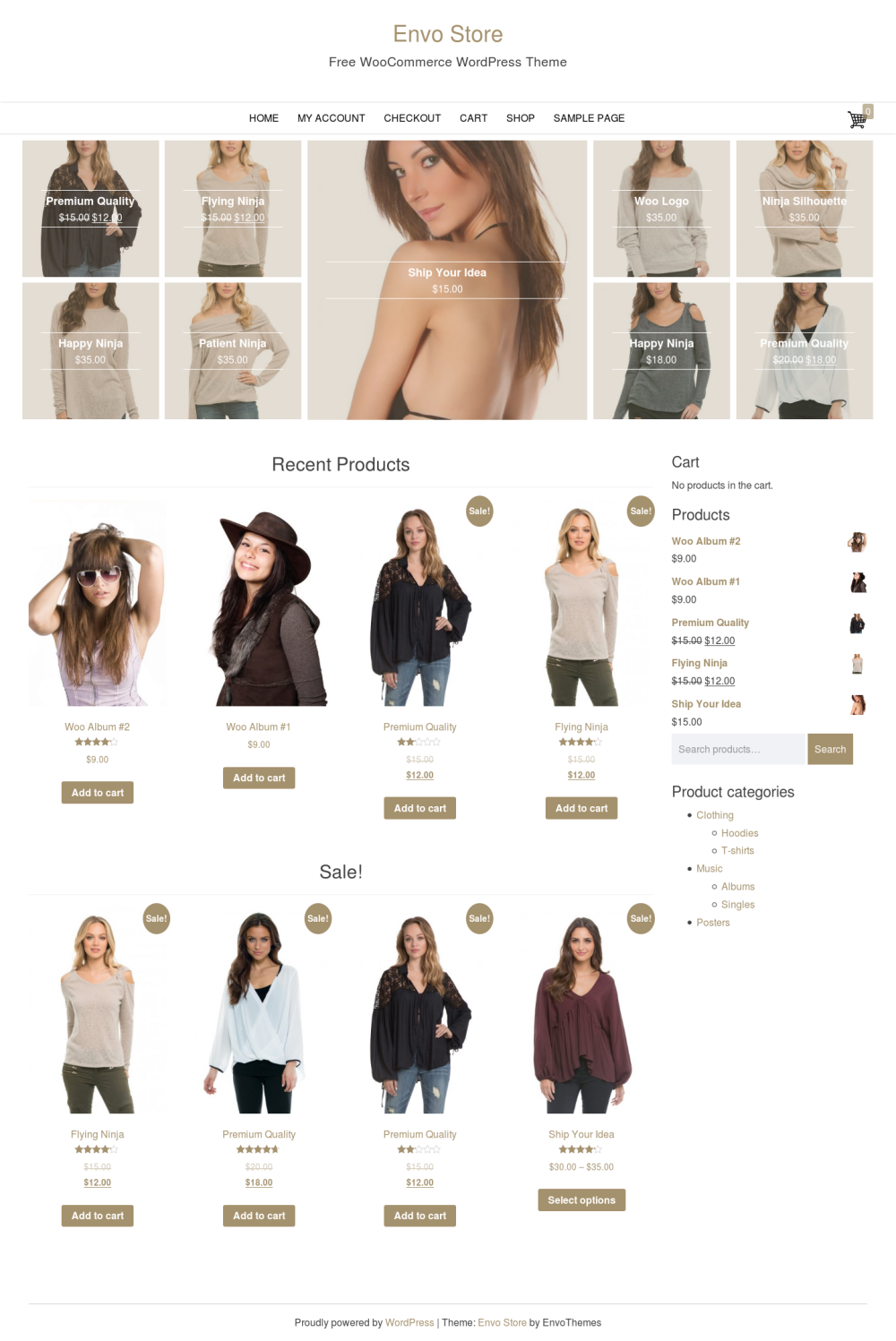 Envo Store - live preview