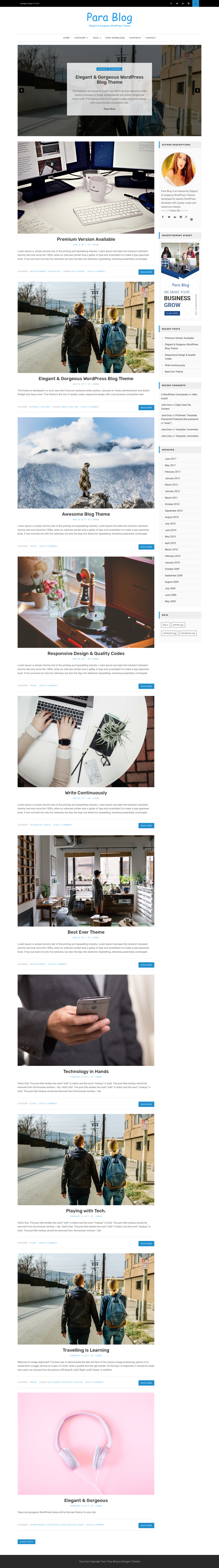 Para Blog - live preview