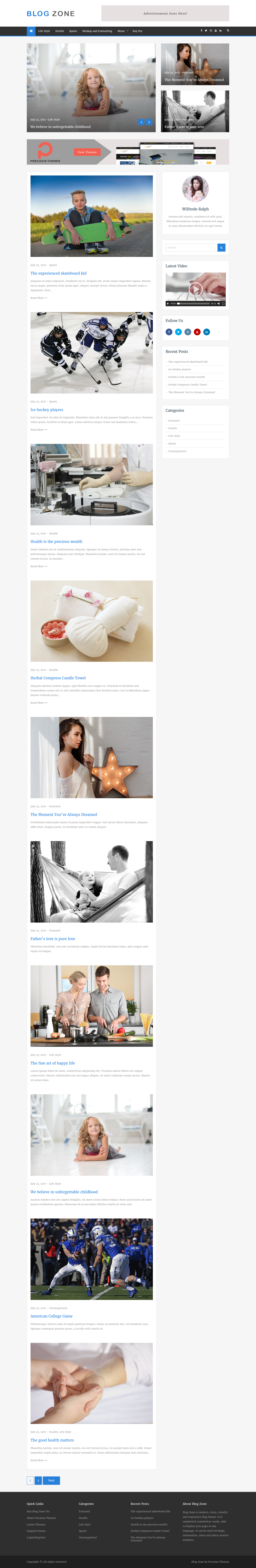 Blog Zone - live preview