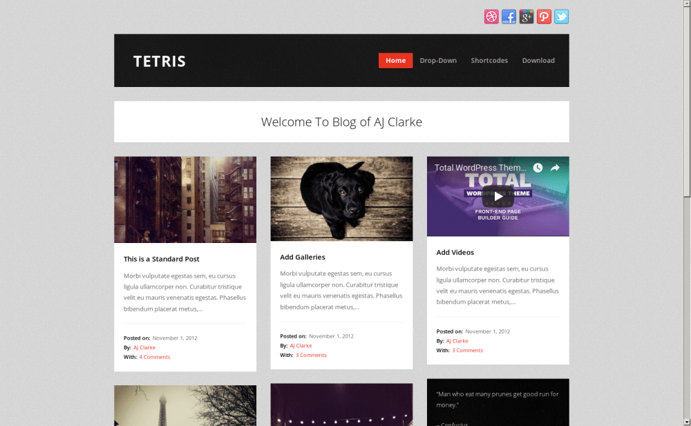 Tetris - live preview
