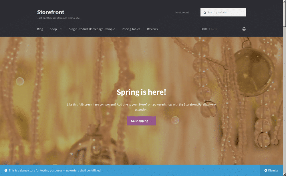 Storefront - live preview
