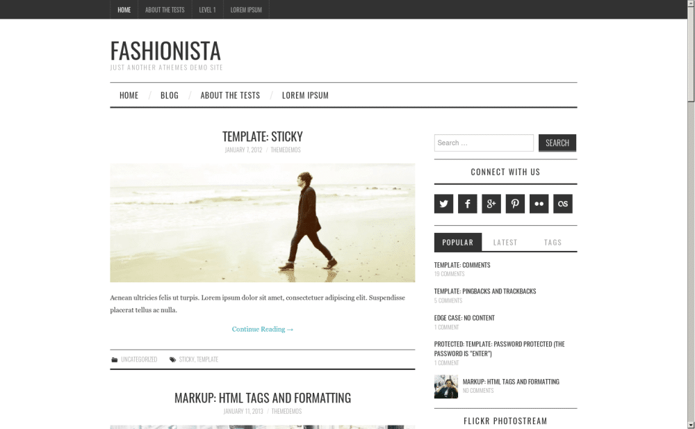 Fashionista - live preview