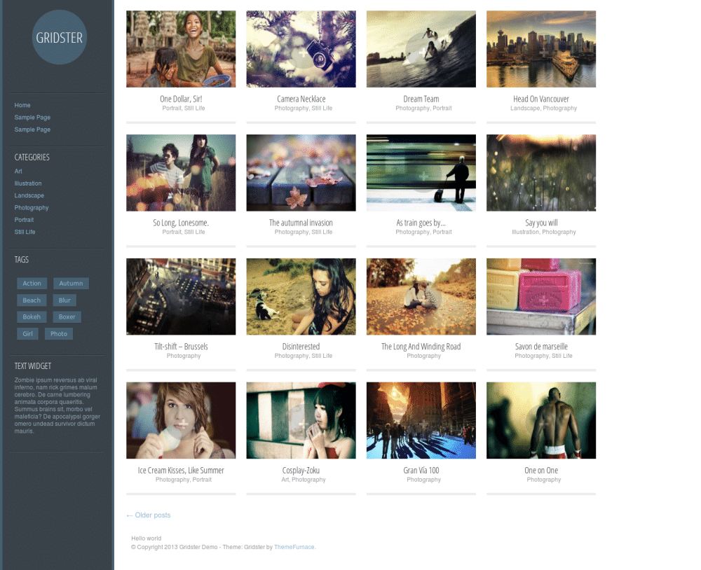 Gridster Lite - live preview