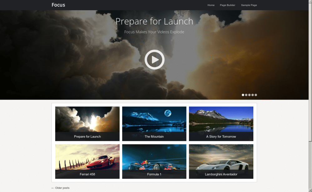 Focus - live preview