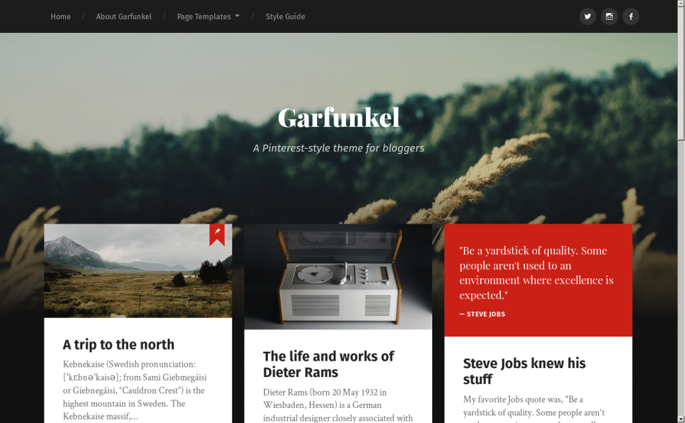 Garfunkel - live preview