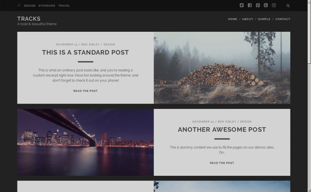 Tracks - live preview