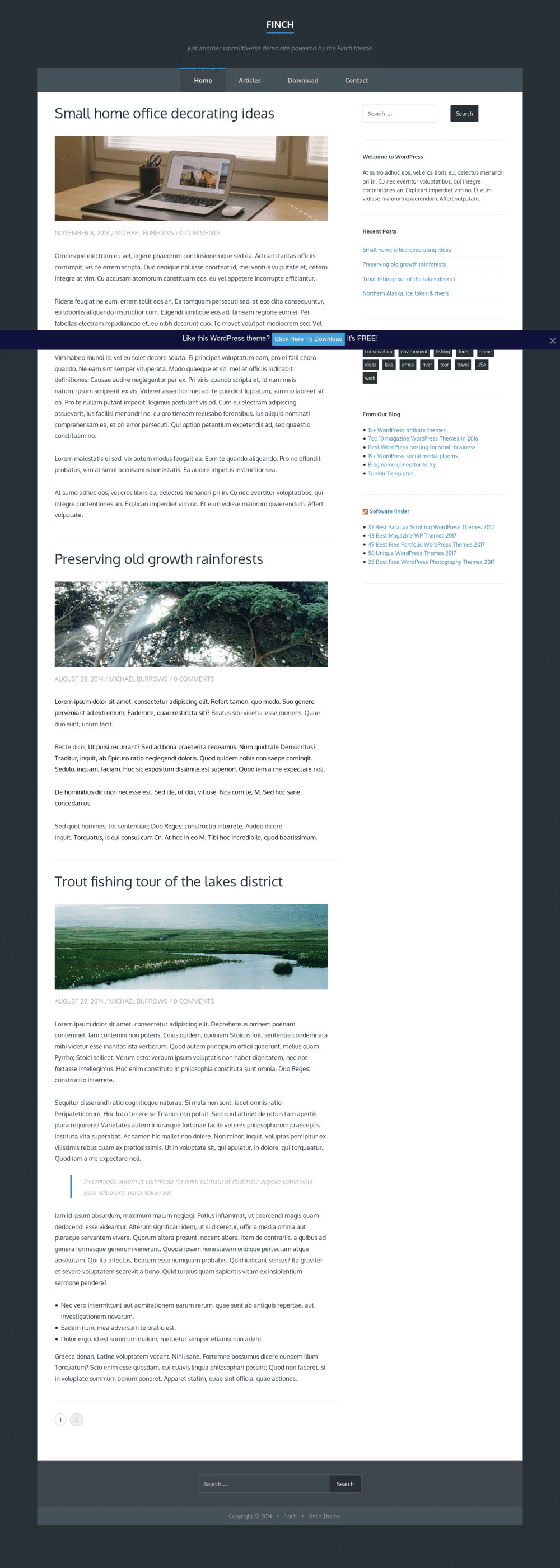 Finch - live preview