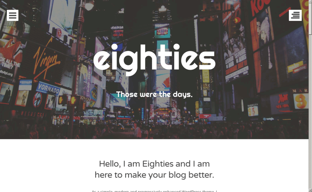 Eighties - live preview