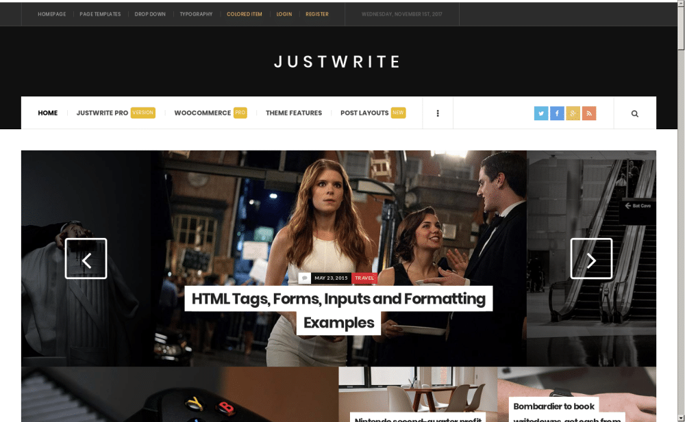 AcosminBlogger - live preview