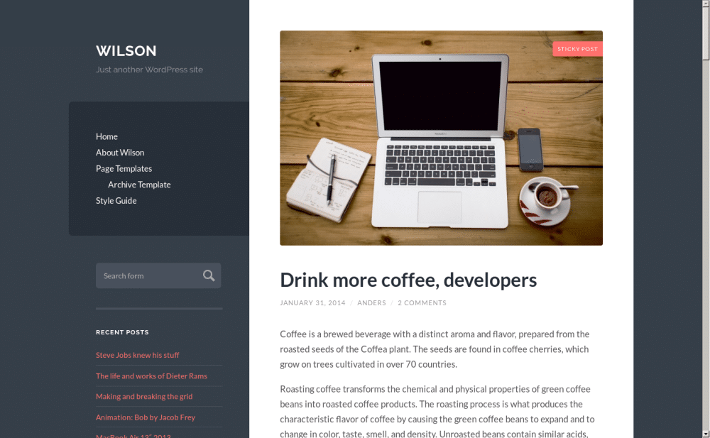 Wilson - live preview