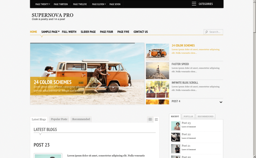 Supernova - live preview