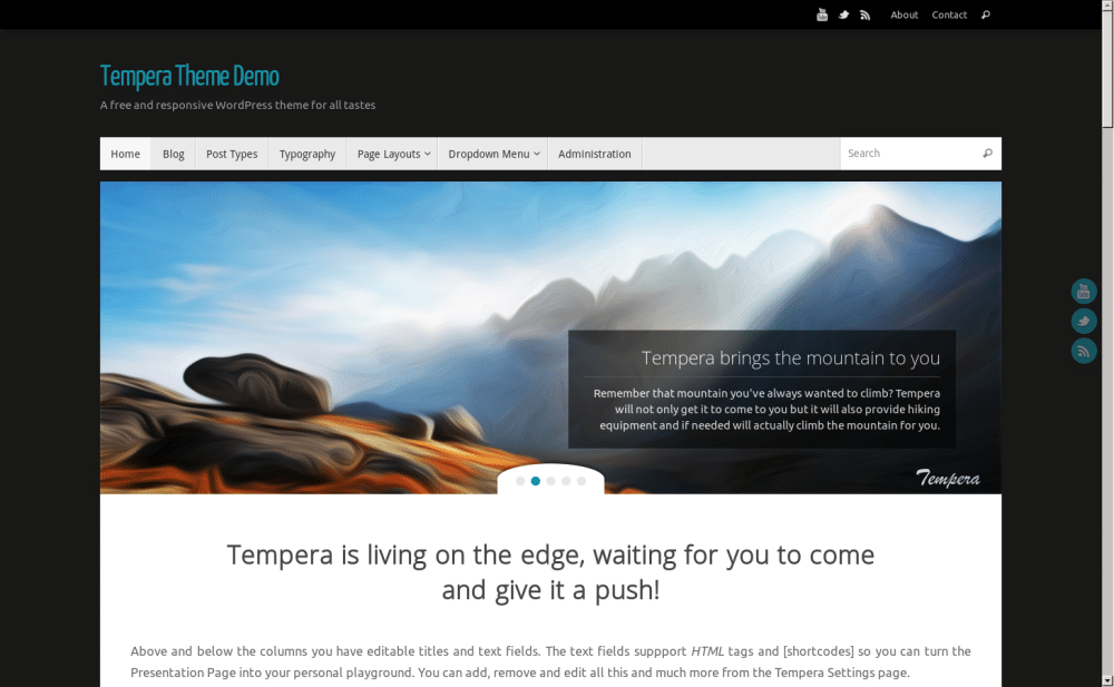 Tempera - live preview