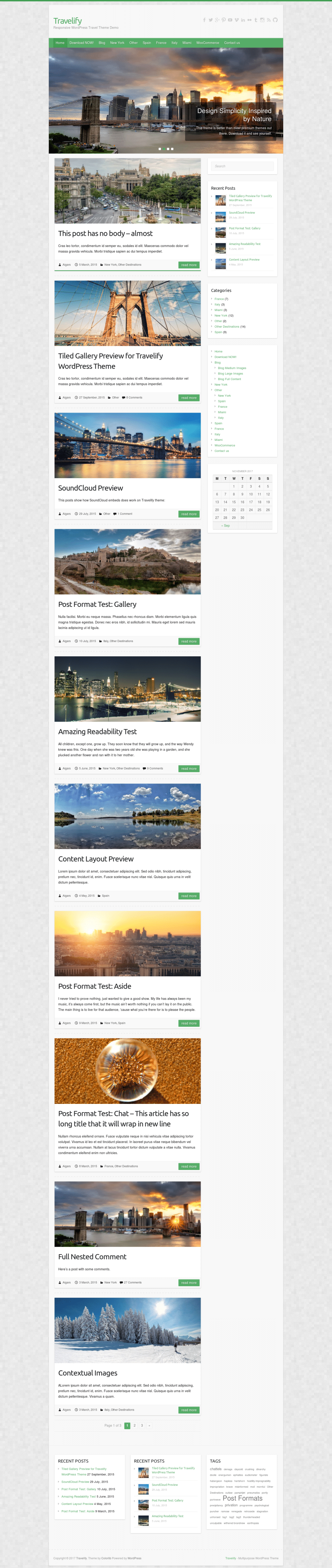 Travelify - live preview