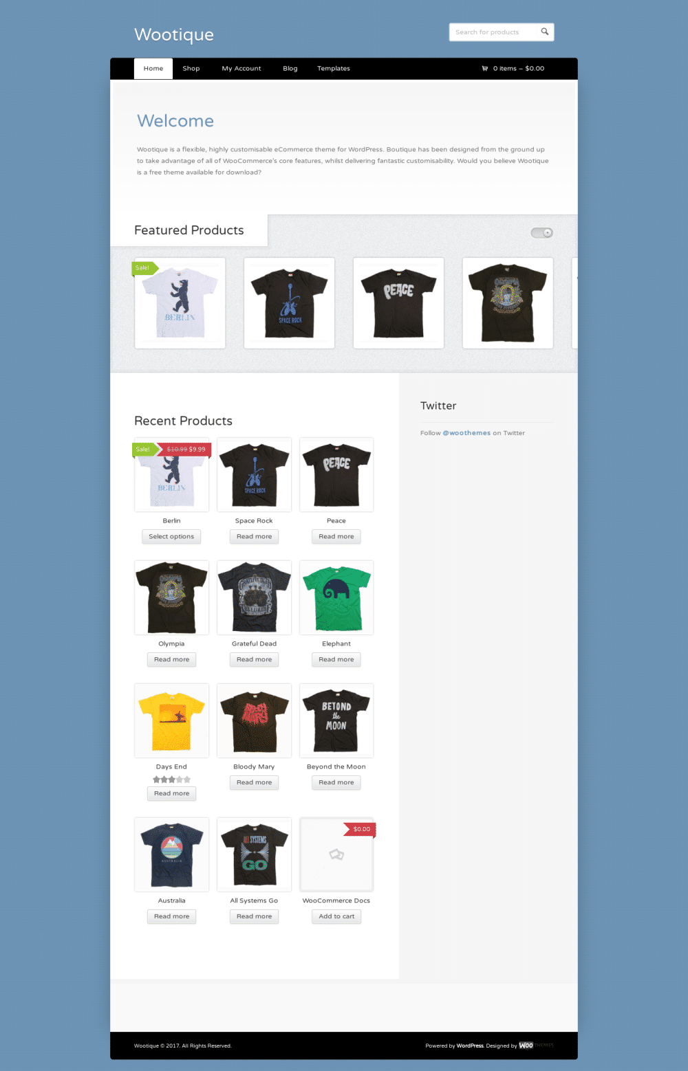 Wootique - live preview