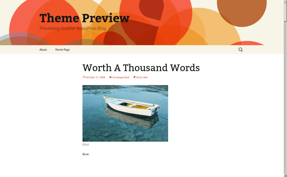 Twenty Thirteen - live preview