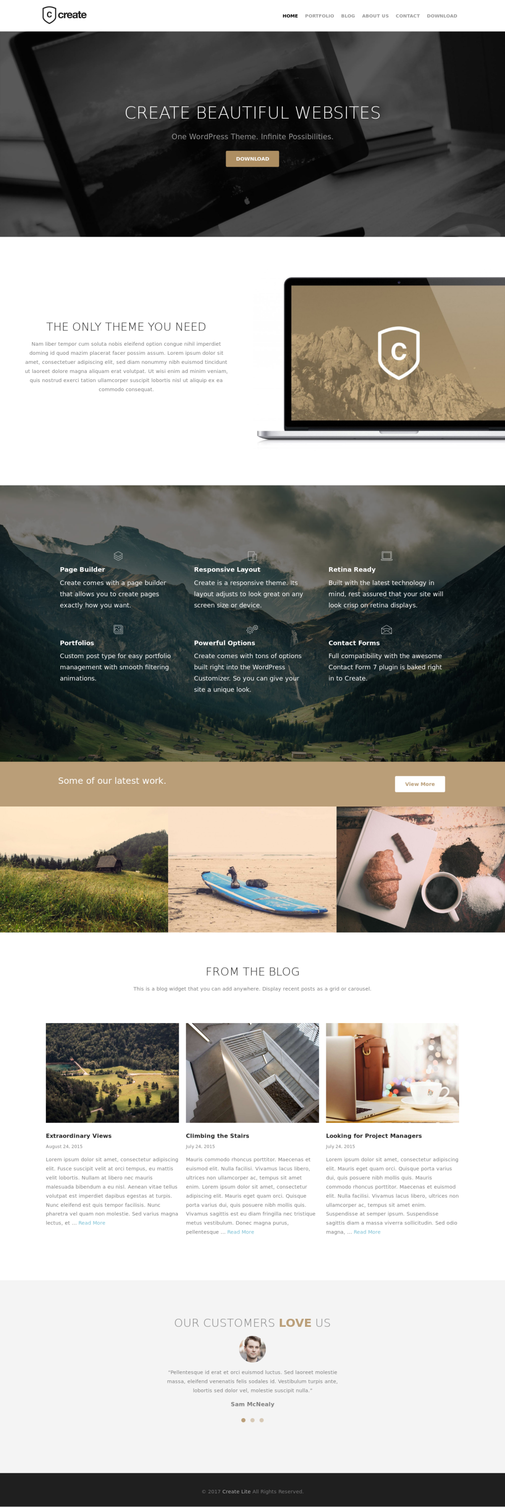 Create Lite - live preview
