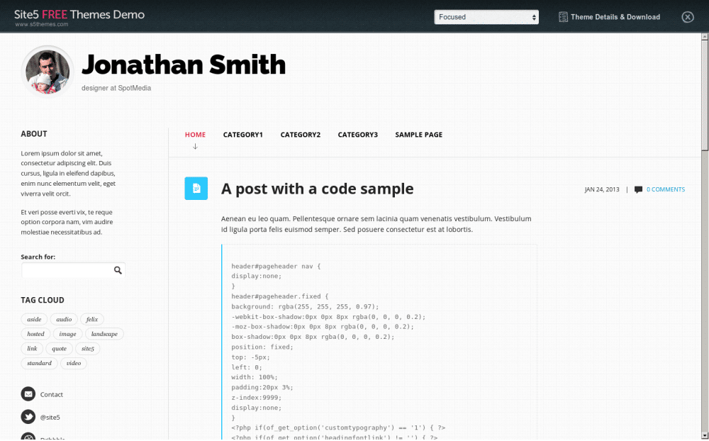 Focused - live preview
