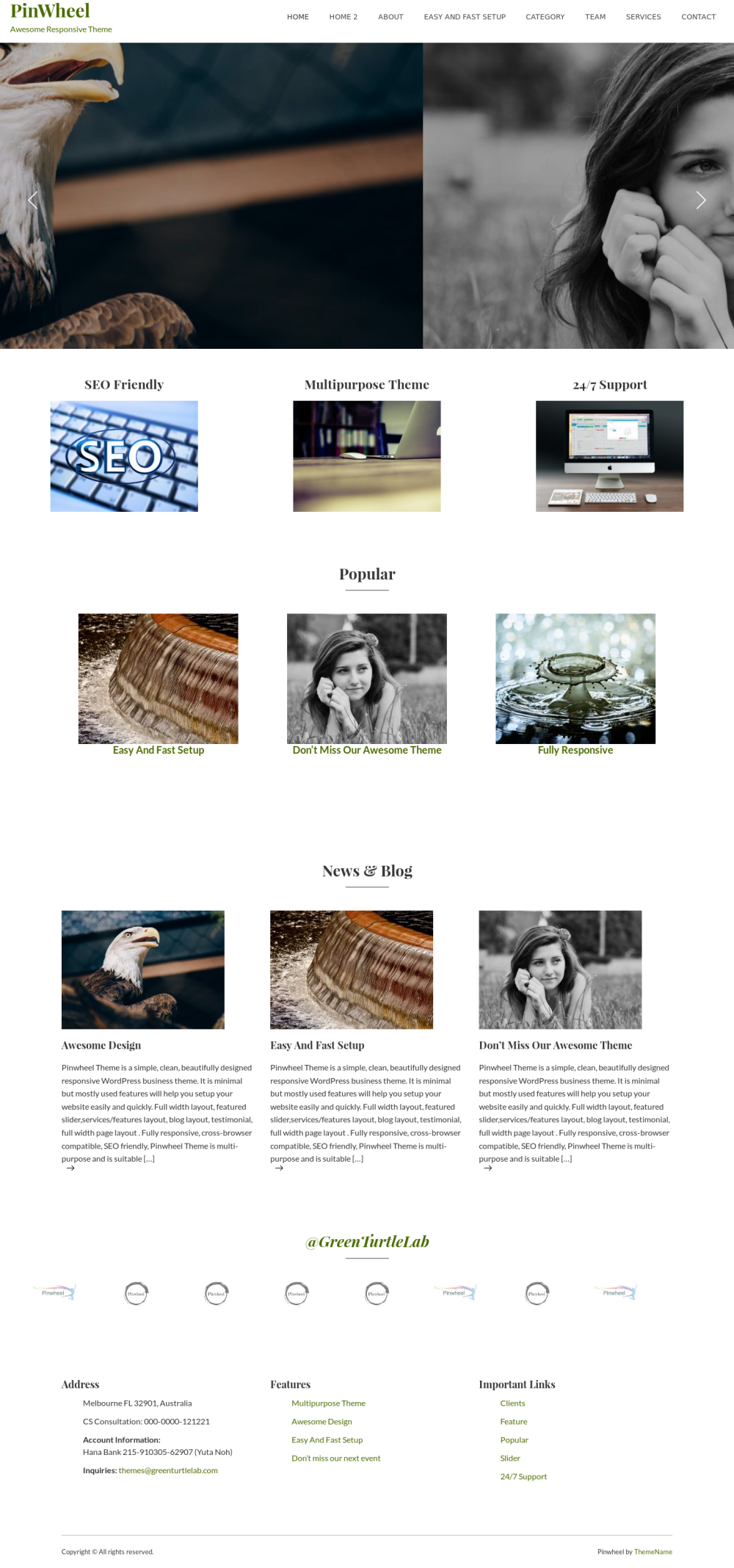 PinWheel - live preview