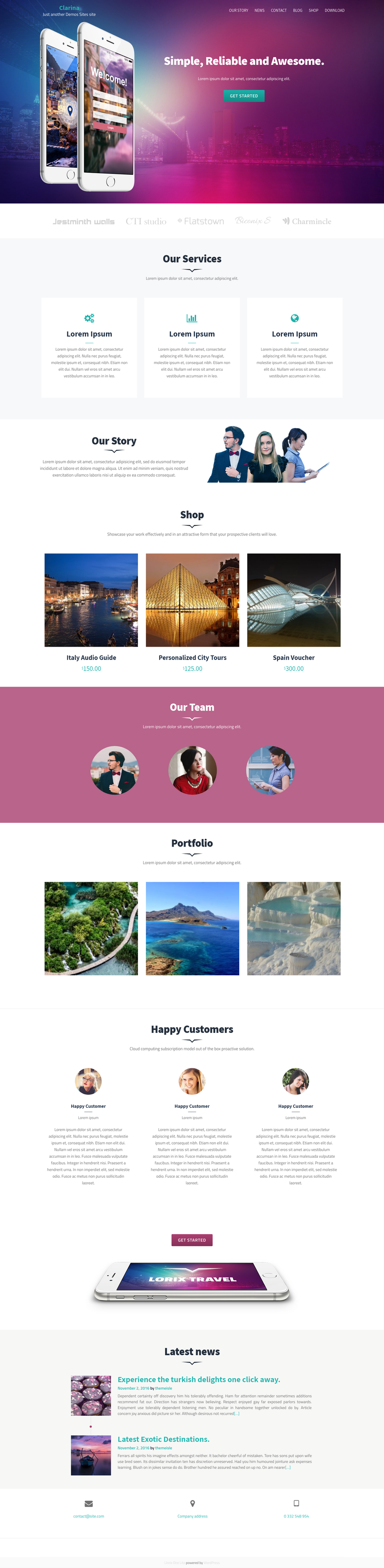 Clarina - live preview