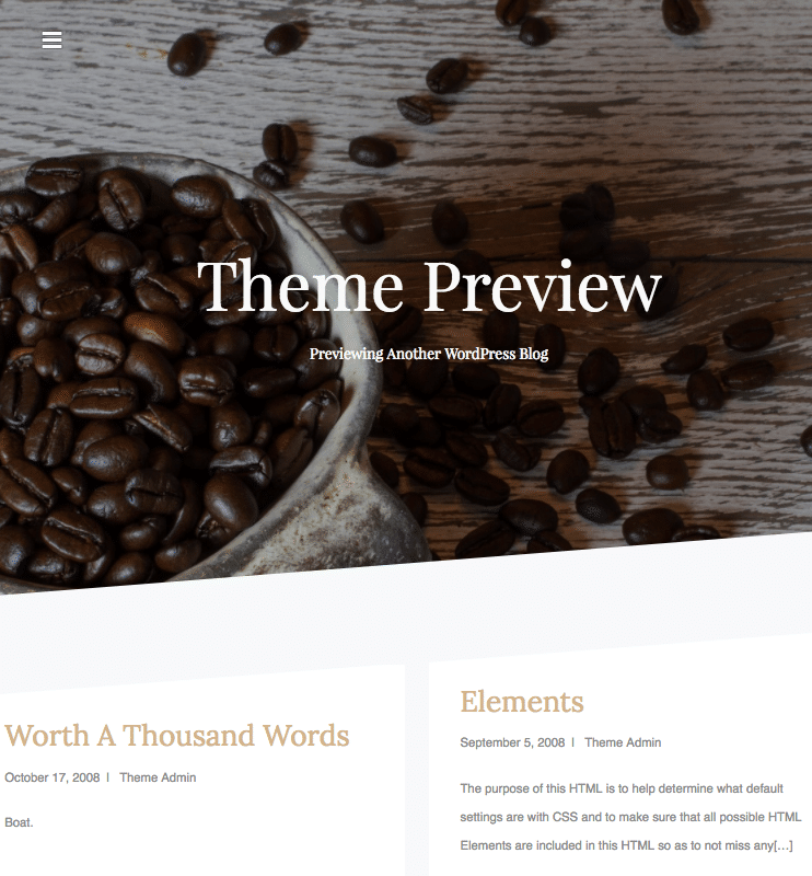 CoffeeIsle - live preview