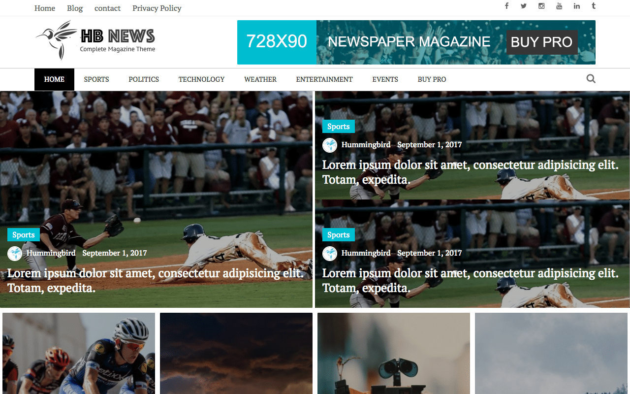 Newspaper Magazine - live preview