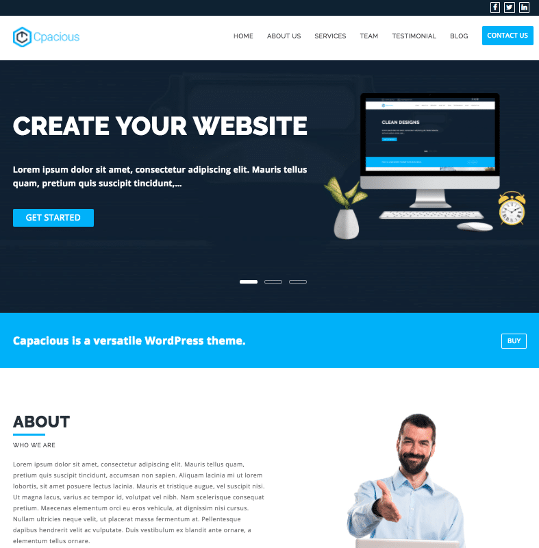 Capacious - live preview