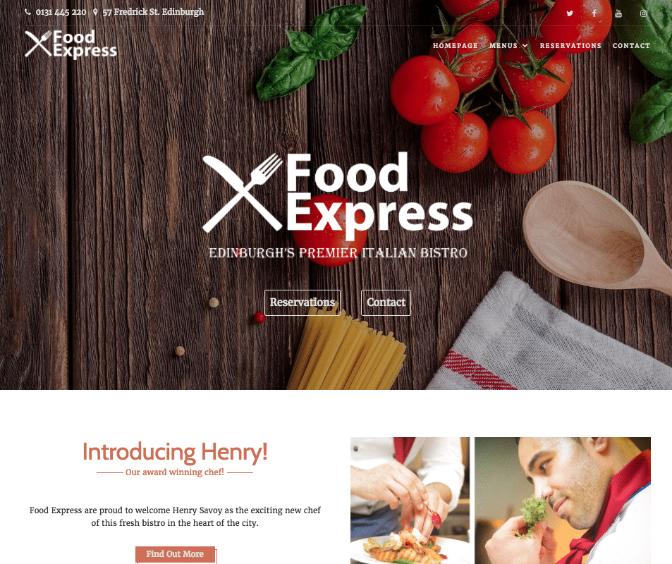 Food Express - live preview