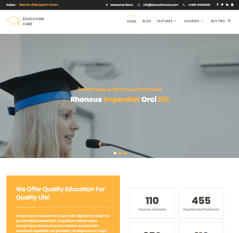 Education Care - live preview