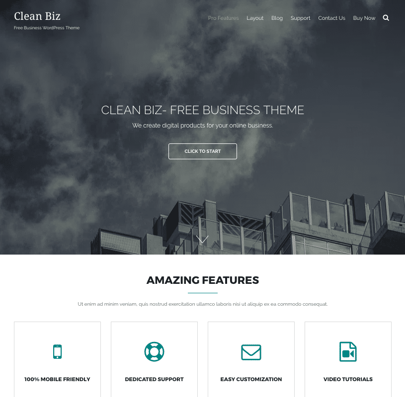 Clean Biz - live preview