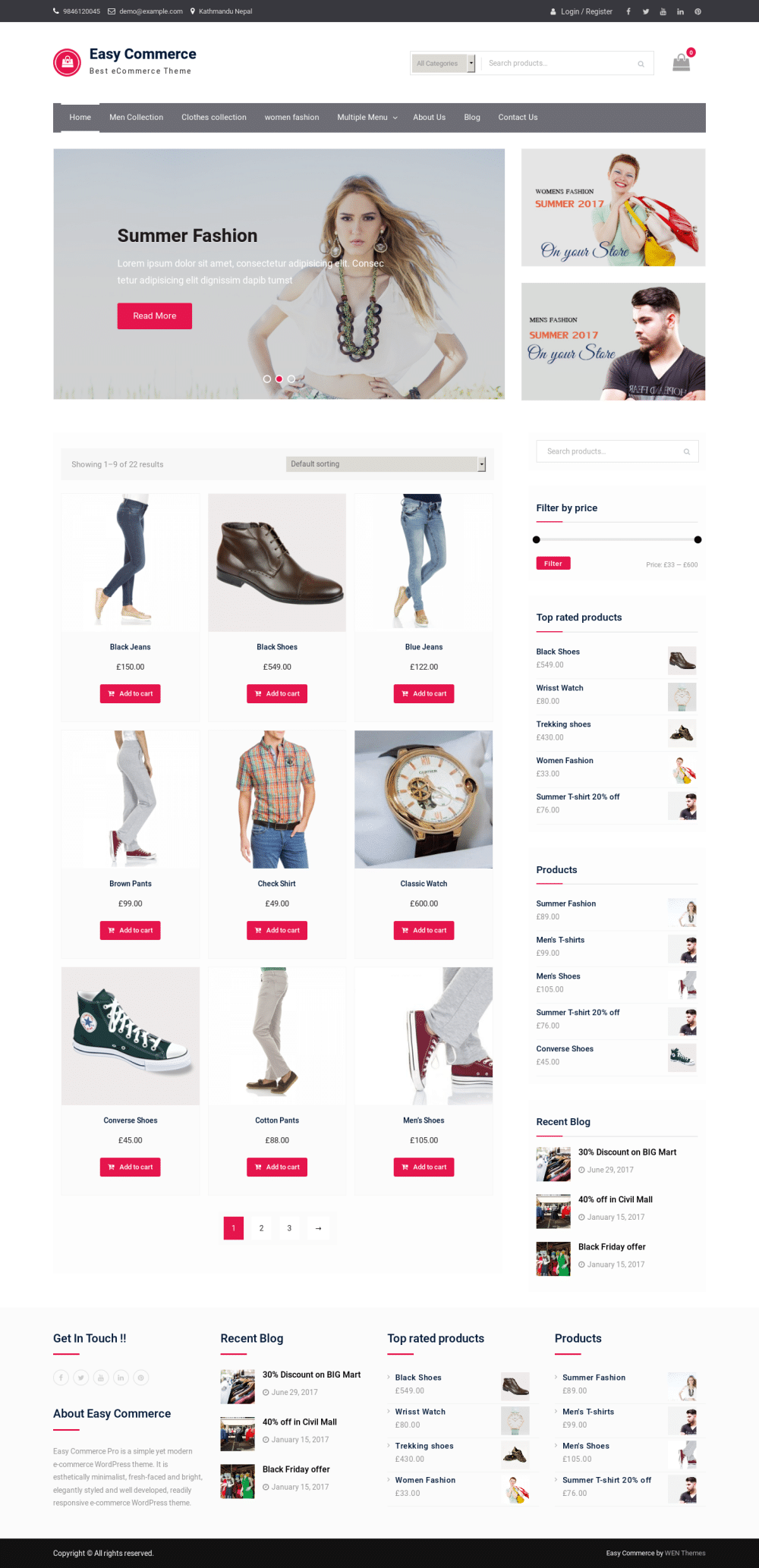 Easy Commerce - live preview