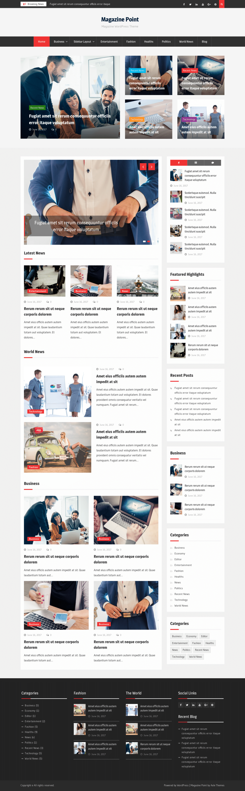 Magazine Point - live preview