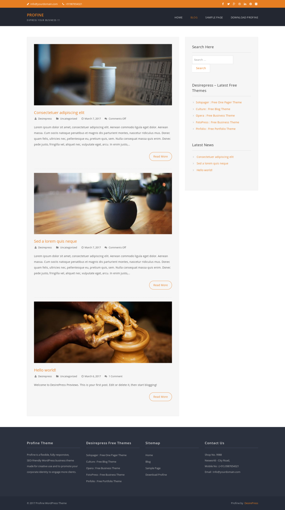 Profine - live preview